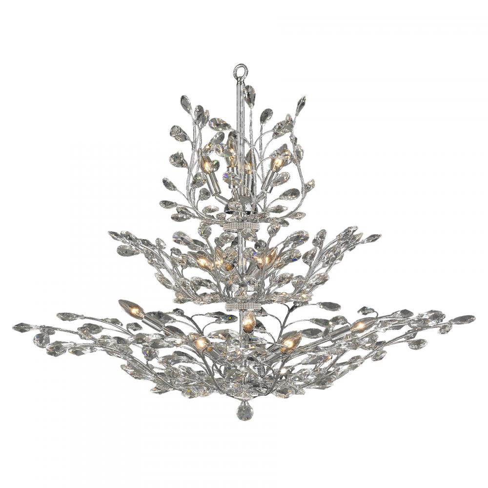 crystal floral chandelier